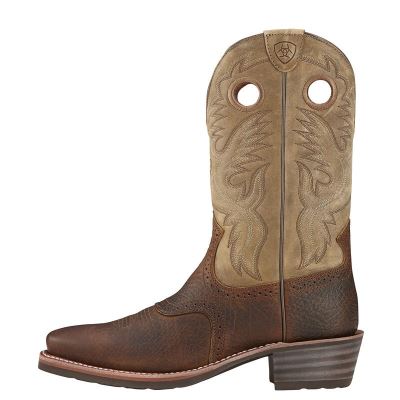 Ariat Heritage Roughstock Kahverengi / Bej Rengi Western Csizma Erkek (28179-464)